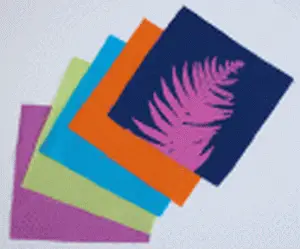 6" x 6" cyanotype cotton squares (mixed colors)