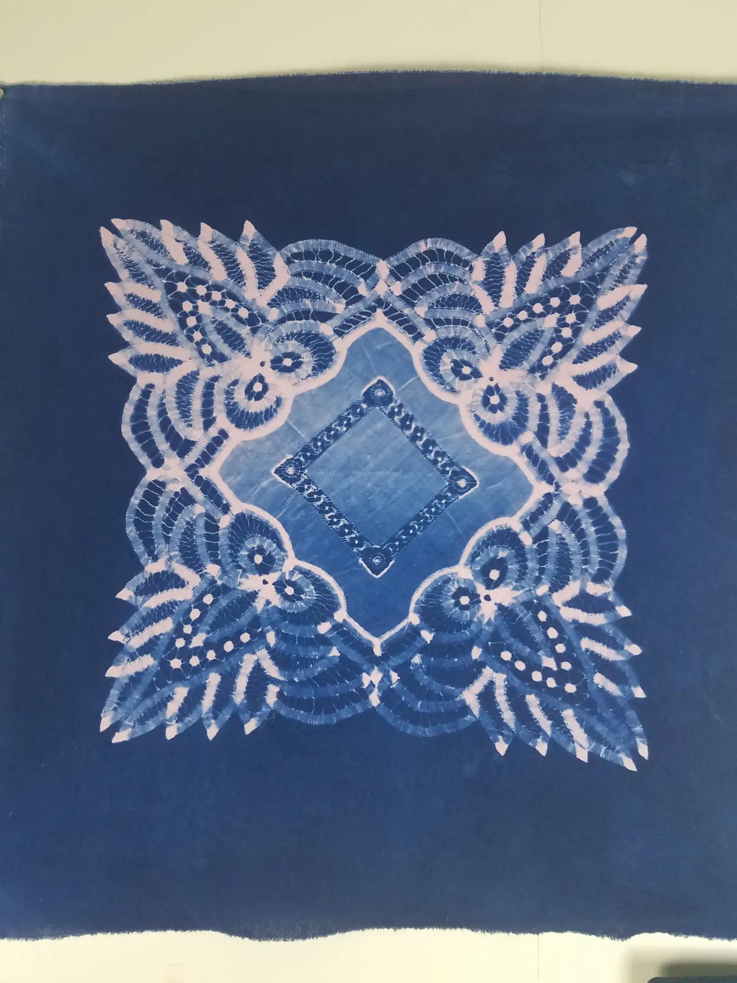 8" x 8" cyanotype cotton squares (violet) - Image 3
