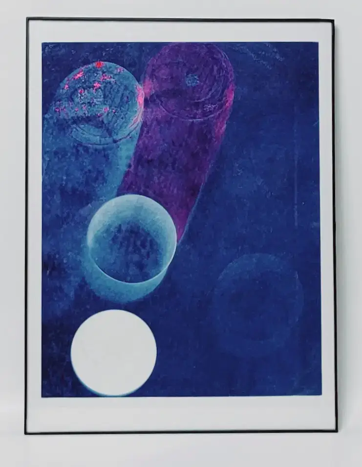 8" x 8" cyanotype cotton squares (turquoise) - Image 3