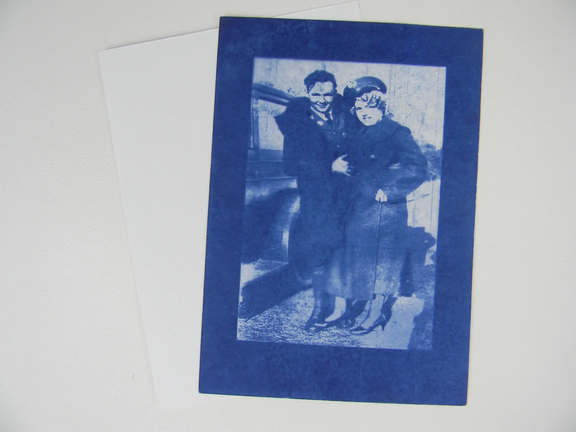 Cyanotype print on 5 x 7 paper.