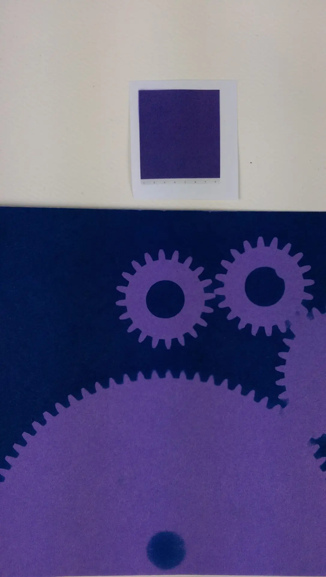 6" x 6" cyanotype cotton squares (turquoise) - Image 3