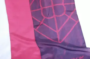 8" x 8" cyanotype cotton squares (raspberry) - Image 2