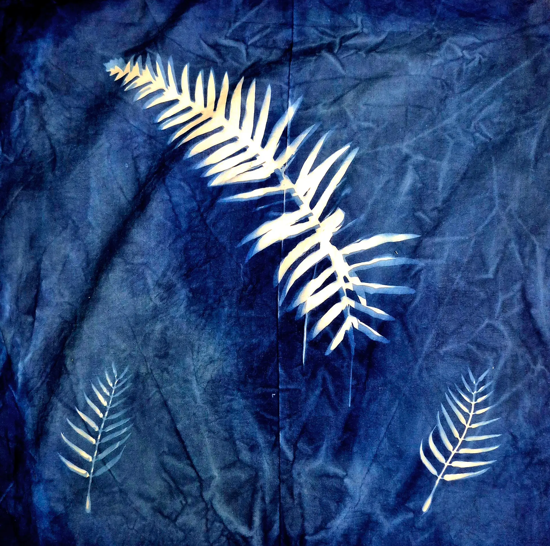 Cyanotype Cotton Print
