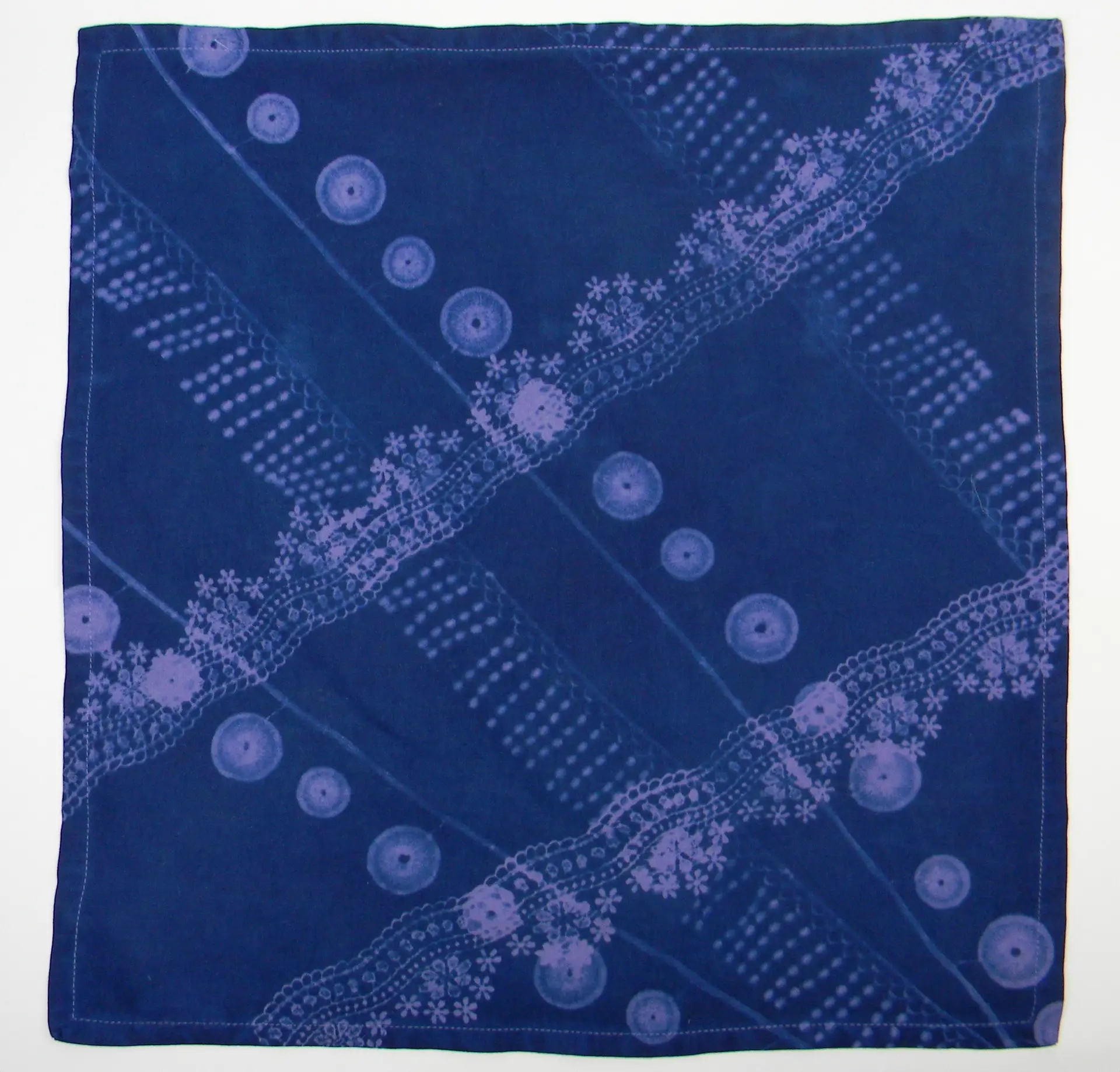 Cyanotype Cotton Table Napkins - Lavender