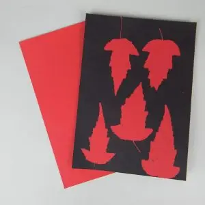 5" x 7" cyanotype paper (red)