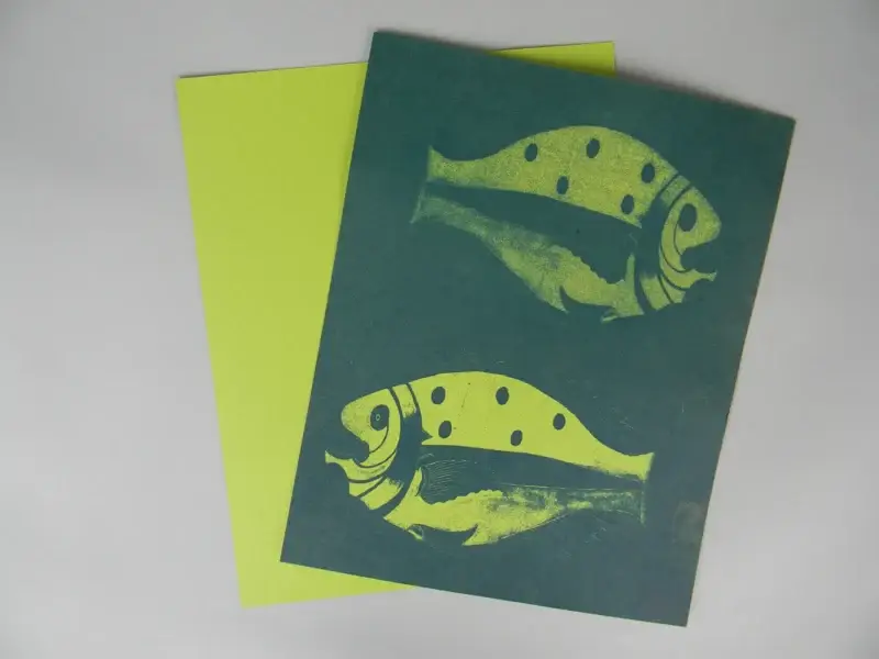 8" X 10" cyanotype paper (green apple)
