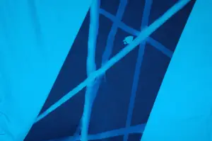 cyanotype cotton fabric "by the yard" (turquoise) - 45" wide