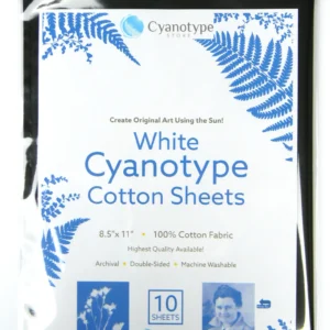 8.5" x 11" Cyanotype White Cotton