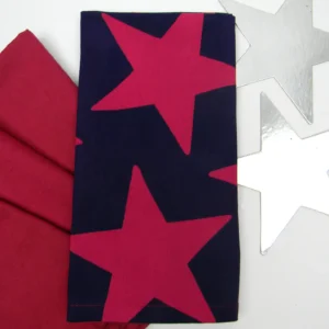 Cyanotype Cotton Table Napkins - Fuchsia