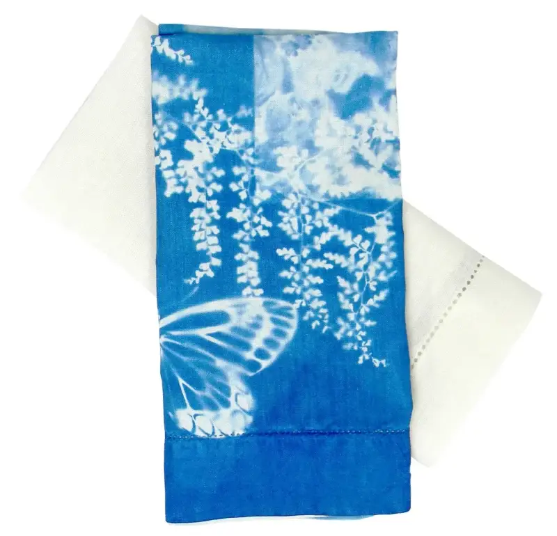 Cyanotype Linen Table Napkins