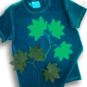 cyanotype adult t-shirts (Kelly Green)