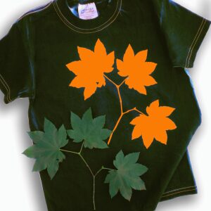 cyanotype adult t-shirts (Orange)