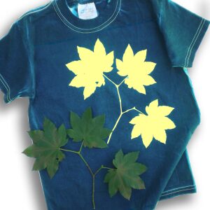 cyanotype youth t-shirts (Yellow)