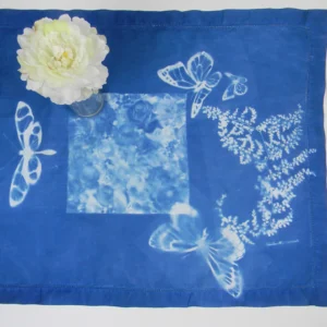Cyanotype Linen Table Runner